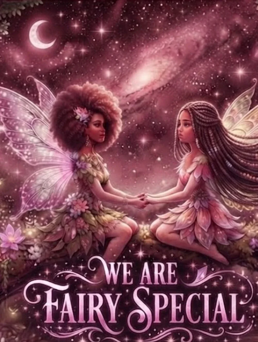 8.5x11 Cardstock Print We Are Fairy Special Pink Fantasy Wall Art